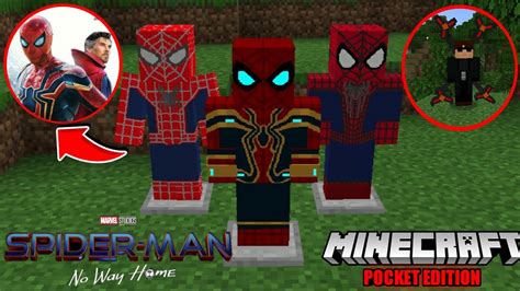 Saiu Novo ADDON Do Homem Aranha Sem Volta Para Casa No Minecraft PE