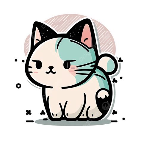 Cute Cat Sticker Cartoon Kitty Kitten Cute Cat Sticker Cartoon Cat Cat Sticker Png