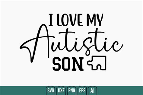 I Love My Autistic Son Graphic By Creativemim Creative Fabrica