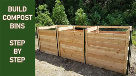 Build A 3 Bay Compost Bin Step By Step Youtube