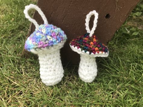 Mushroom Chapstick Lighter Holder Keychain Crochet Pattern