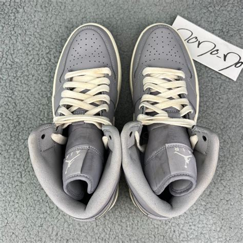 Nike Air Jordan 1 Mid Atmosphere Grey Mens 8 Shoes Li… - Gem