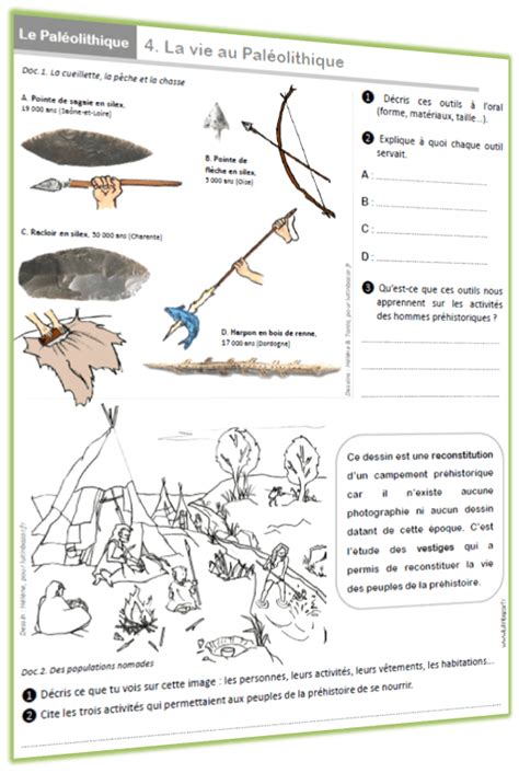 Fiche De Prehistoire Cm