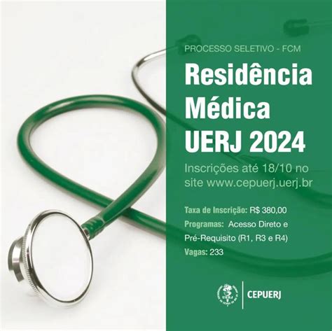 Processo Seletivo Residência Médica UERJ 2024 SOCERJ