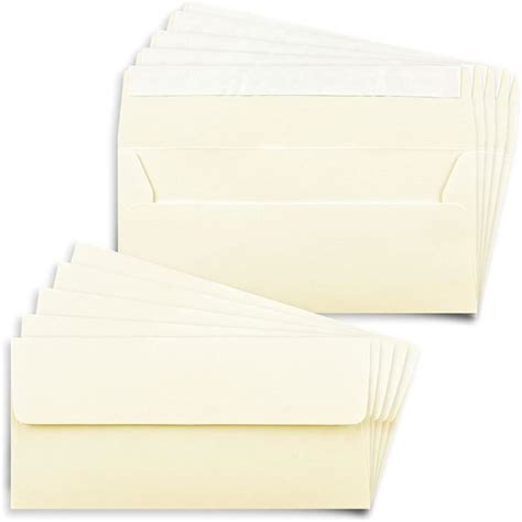 Paper Lot De Enveloppes Din Longues Beige Cr Me Avec Patte