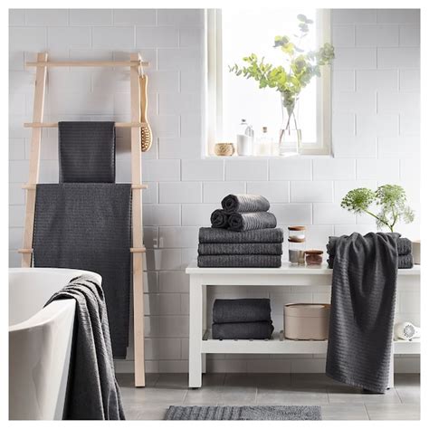 VÅgsjÖn Bath Towel Dark Grey 70x140 Cm Ikea