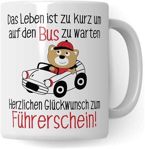 Tasse F Hrerschein Gl Ckwunsch Zum F Hrerschein Geschenk