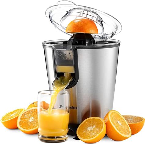 Eurolux Electric Orange Juicer Sleek Effortless Citrus Juice Squeezer