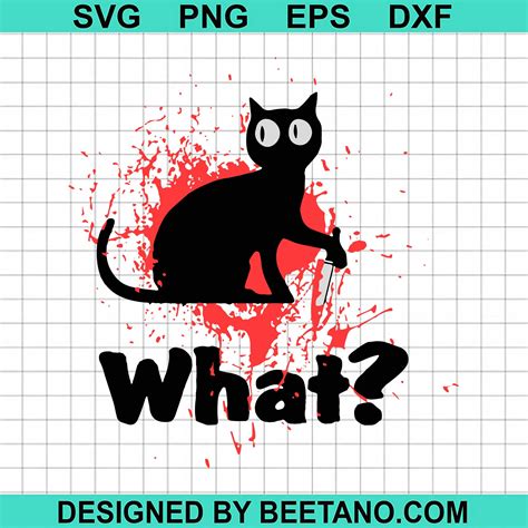 Scary Spooky Black Cat Svg Cut File For Cricut Machine Make Craft