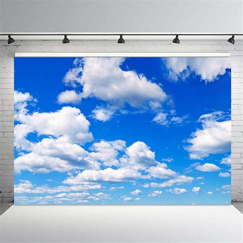 Mehofond Blue Sky White Cloud Backdrop Sky Cloud