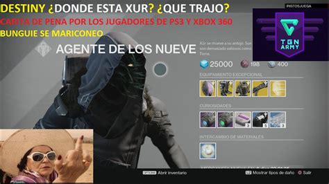 Destiny Donde Esta Xur Carita Pena Datos E Informacion Con Humor Youtube