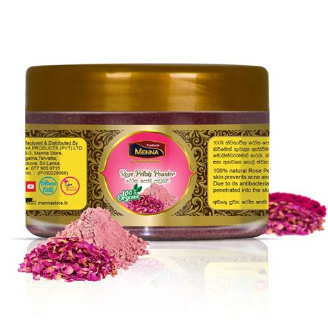 Organic Rose Petals Powder G Glowing Skin And Relaxation