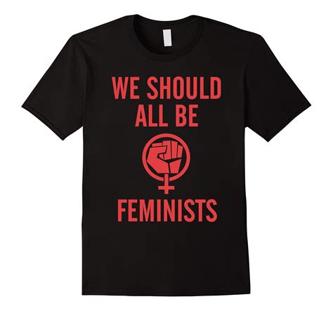 We Should All Be Feminists T Shirt Feminist Fist Red Pl Polozatee