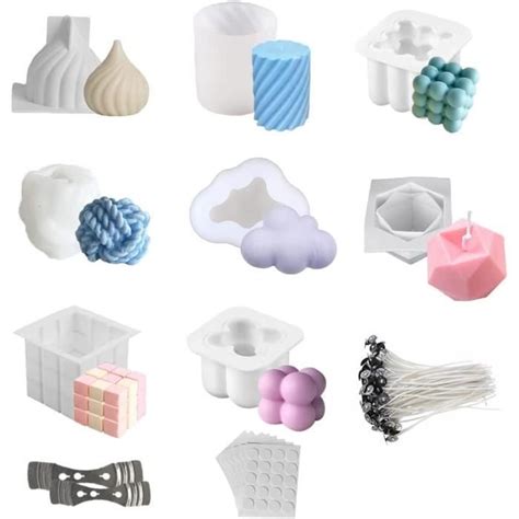 Moule Bougies En Silicone Moule D Cube Boule Silicone Forme De