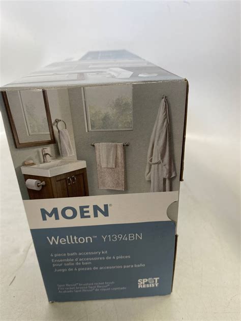 Moen Wellton 4 Piece Bath Hardware Set 20fr49 Ebay