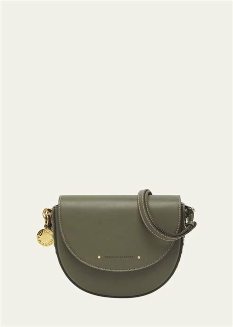 Stella McCartney Vegan Leather Saddle Shoulder Bag - Bergdorf Goodman