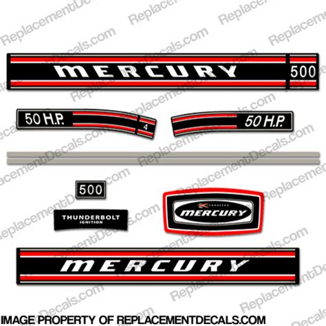 Mercury Hp Outboard Engine Decals