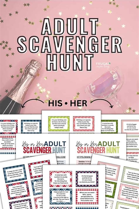 Adult Scavenger Hunt Clues For A Birthday Date Or Special Occasion