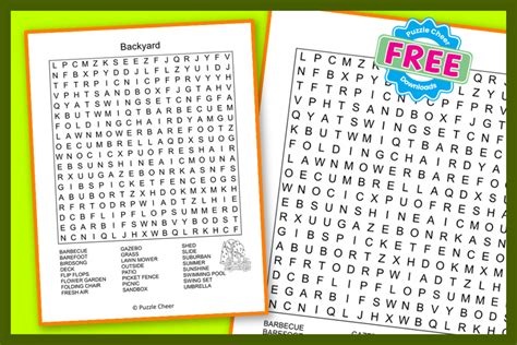 Word Search Puzzle Cheer