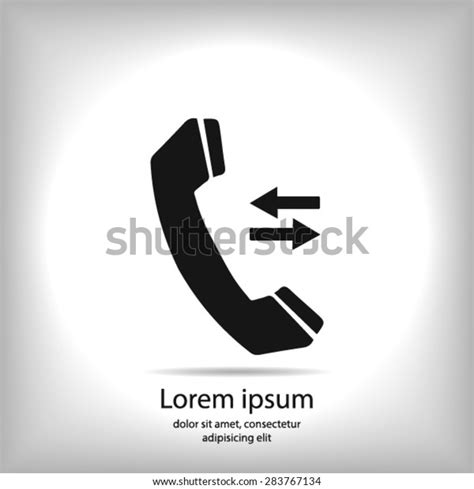 Phone Icon Flat Design Style Vector Stock Vector (Royalty Free ...