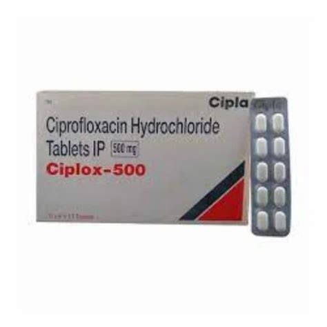 Ciplox Tablet Ciprofloxacin Mg For Infection Packaging Size