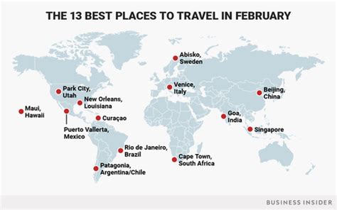 Best places to visit 2018: February vacation destinations - Business ...