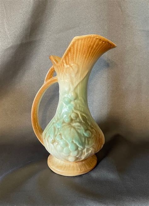 Vintage Mccoy Pitcher Vase Etsy