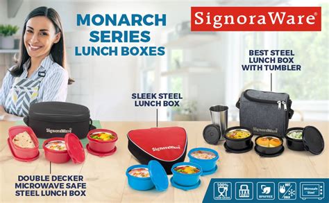 Buy Signora Ware Monarch Best Microwave Safe Steel Lunch Box