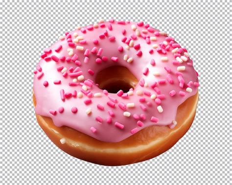 Premium Psd Donut Isolated On A Transparent Background