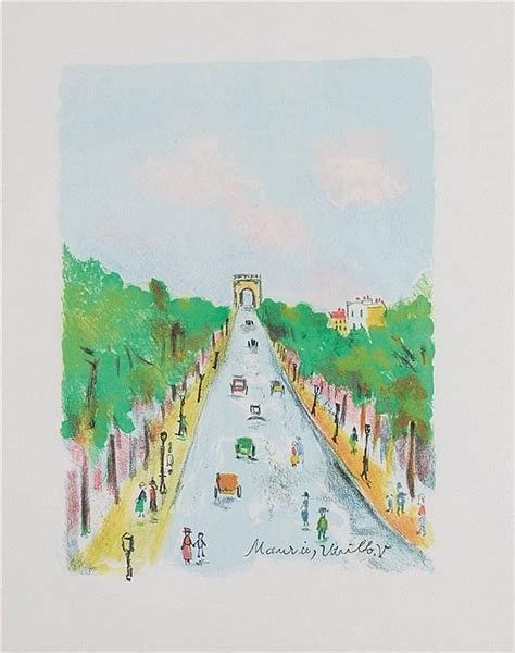 Sold Price Maurice Utrillo L Arc De Triomphe Et Les Champs