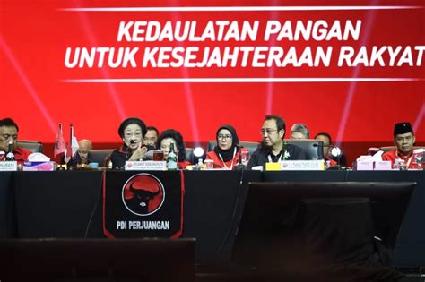 Megawati Tutup Rakernas Pdip Solid Menangkan Ganjar Pranowo Pada