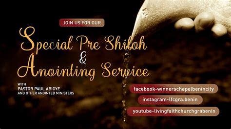 SPECIAL PRE SHILOH ENCOUNTER ANOINTING SERVICE 1ST SERVICE 05 12