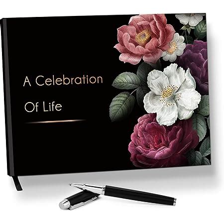 Amazon Magnolia Memorial Funeral Guest Book Elegant In Loving