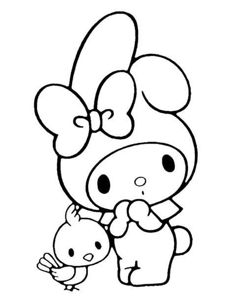 Dibujos De Kuromi Y My Melody De Sanrio Para Colorear Para Colorear Pintar E Imprimir Dibujos