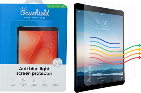 Anti Blue Light Screen Protector By Ocushield For 10 2 Amazon Co Uk