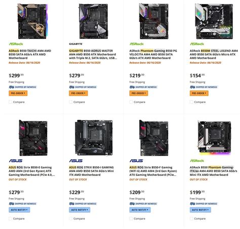 AMD B550 Chipset Motherboards Listed, Available from June 16 | TechPowerUp