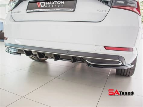 Maxton Design Rear Valance Skoda Superb MK3 FL SATuned