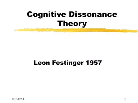 PPT - Cognitive Dissonance Theory PowerPoint Presentation - ID:174936