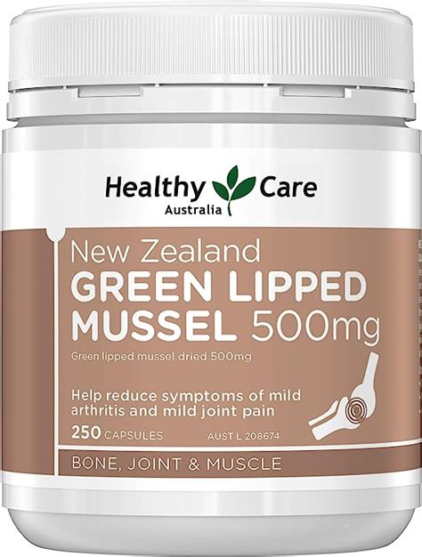 Healthy Care Green Lipped Mussel Capsules Supports Joint Health