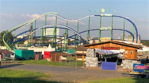 Größte Kirmes am Rhein 2024 in Düsseldorf Aufbau Live 26 06 2024 YouTube