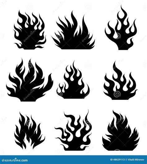 Fire Tattoo Stock Vector - Image: 48629113