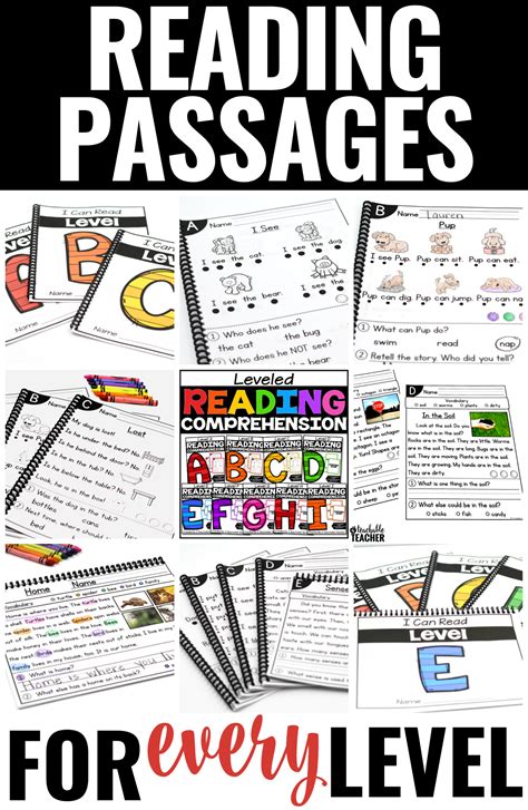 Leveled Reading Passages With Comprehension Questions