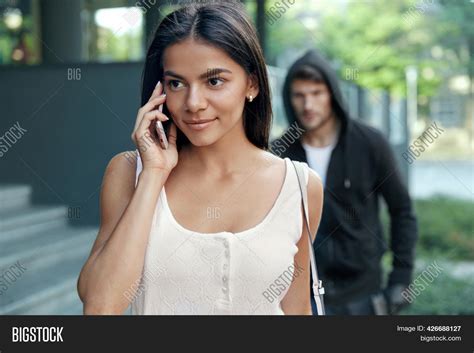 European Girl Talking Image Photo Free Trial Bigstock