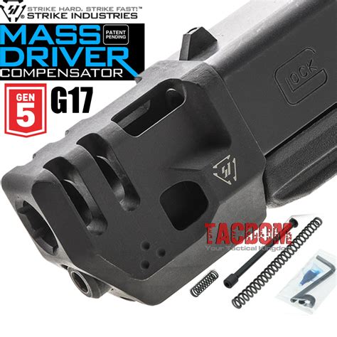 Strike Industries Gen 5 Mass Driver Comp For Glock Gen4 17 And 19 Models Compensator Tacdom