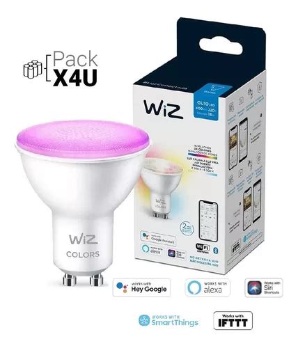 Lámpara Led Gu 10 Dicro Smart Rgb Wifi bluetooth Pack X 4 Un Envío gratis