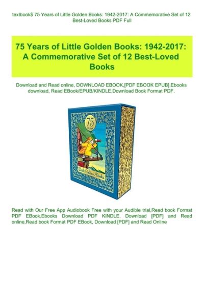 textbook$ 75 Years of Little Golden Books 1942-2017 A Commemorative Set of 12 Best-Loved Books ...