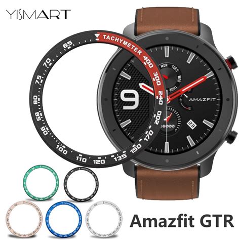 For Amazfit Gtr Mm Bezel Metal Cover Ring Dial Scale Speed Tachymeter