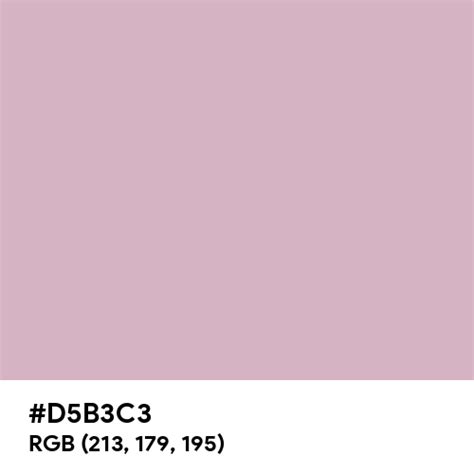 Dull Pink color hex code is #D5B3C3