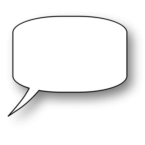 Blank Speech Bubble Vector Image Free Svg