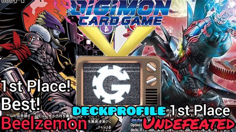 Best Beelzemon Deck Digimon TCG Meta 1st Place Beelzemon Deck